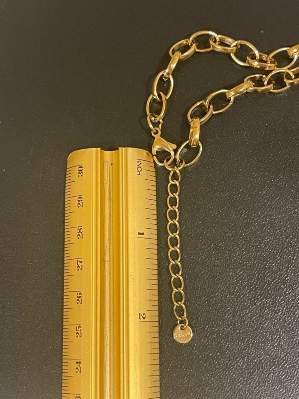 Chanel Interlocking CC Gold Heart Pendant And Chain Necklace - Picture 12 of 14